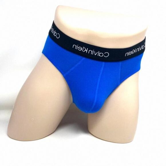 💖MEGA SALE💖Calvin Klein Mens 3-Pack Soft Cotton NP21660271 Brief Blue Stretch - Picture 6 of 10